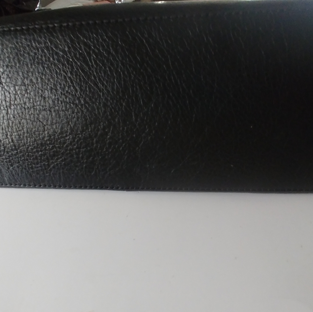 Coach Black Leather Madison Shoulder Tote with Gold Hardware - Picture 6 of 14